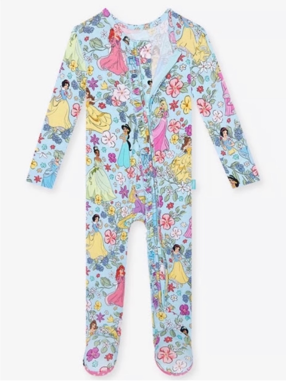 Posh Peanut x Disney Princess Friends Convertible Footie Sleeper Pajamas